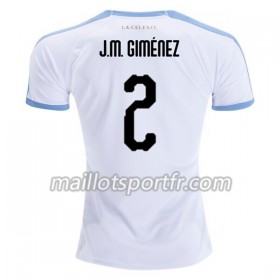 Maillot de Foot Uruguay Jose Gimenez 2 Extérieur 2019 Copa América